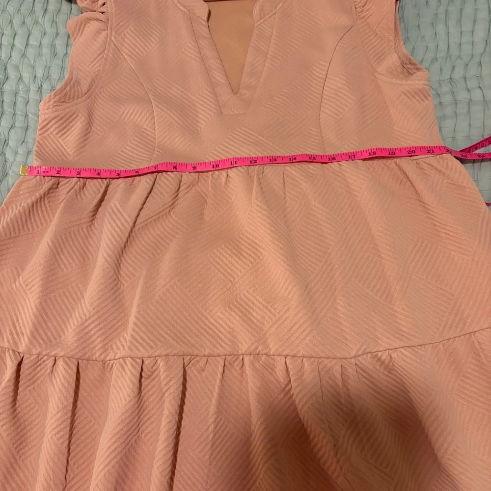 Umgee Blush Textured Dress, 1XL - Picture 6 of 9